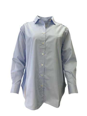 TOTEME Women's Blue Capri Shirt #1002 S NWT