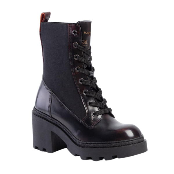 SCOTCH & SODA Women's Bordo Lace Up Calista Boots #1018 5.5 NWOTB