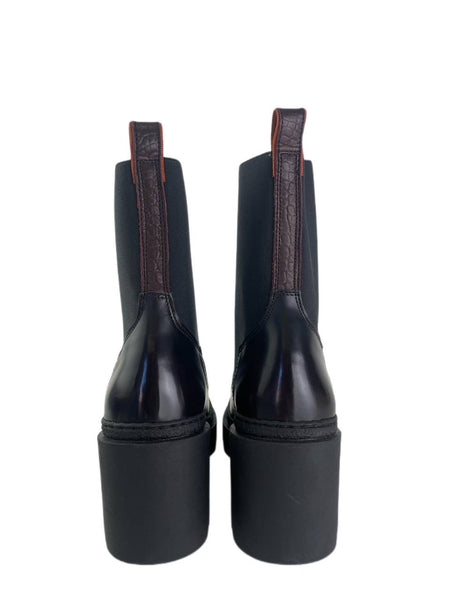 SCOTCH & SODA Women's Bordo Lace Up Calista Boots #1018 5.5 NWOTB