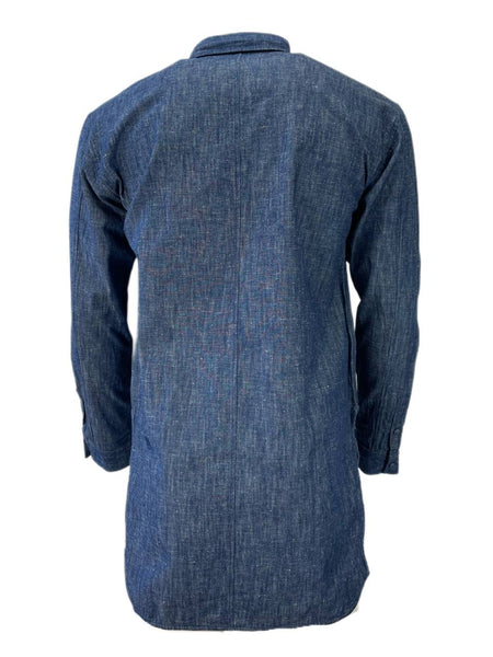 ROBERT GELLER Men's Denim Collared Shirt #1021 48 NWT