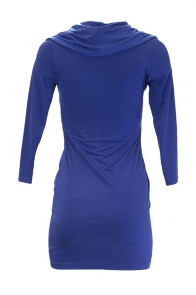 ANALILI Women's 3/4 Sleeve Cowl Neck Dress 1074W31 X-Small Neon Blue