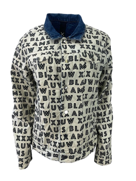 SCOTCH & SODA Women's Denim Beige Reversible Jacket #1081 M NWT