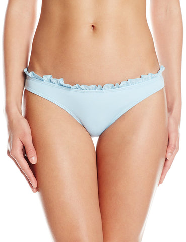 ZINKE Women's Crystal Blue Ruffle Trim Raigan Bikini Bottoms $82 NEW