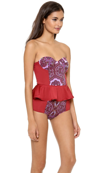 ZINKE Women's Rio Print Starboard One-Piece Bathing Suit $132 NEW