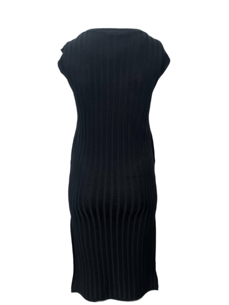 TOTEME Women's Black Rib Knit Dress #1153 XS NWT