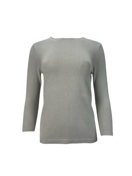 9/15 Women's Beige Zip Back Soft Sweater #119K L NWT