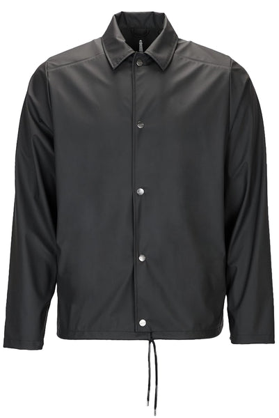 RAINS Unisex Black Coach Rain Jacket #1245 $110 NWT