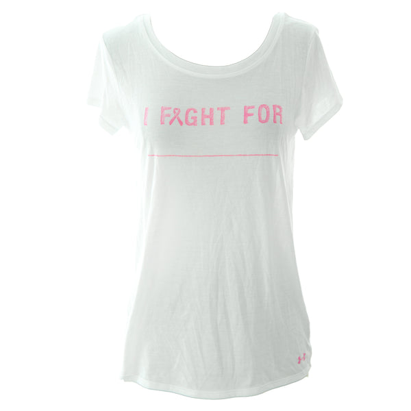 Under Armour Power in Pink Women's "I Fight For" T-Shirt 1264863 $29.99 NEW