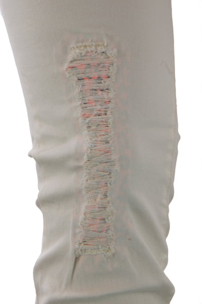 Scotch & Soda Maison Scotch Women's Belted Distressed Skinny Jeans