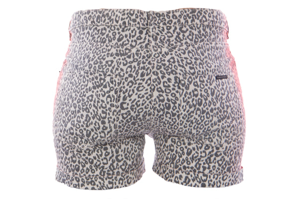 Scotch & Soda Maison Scotch Women's Leopard Print Denim Shorts