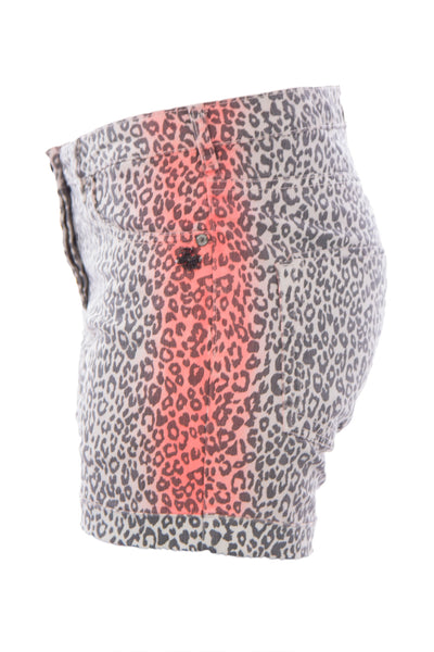 Scotch & Soda Maison Scotch Women's Leopard Print Denim Shorts