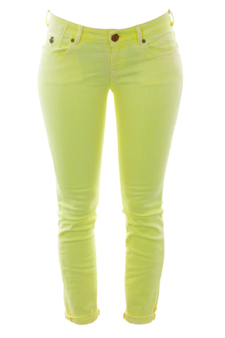 SCOTCH & SODA MAISON SCOTCH Fluorescent Yellow Skinny Jeans 1325.12.85711 $135