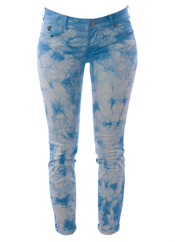 SCOTCH & SODA MAISON SCOTCH Memory Blue Tie Dye Skinny Jeans 1325.12.85713 $149