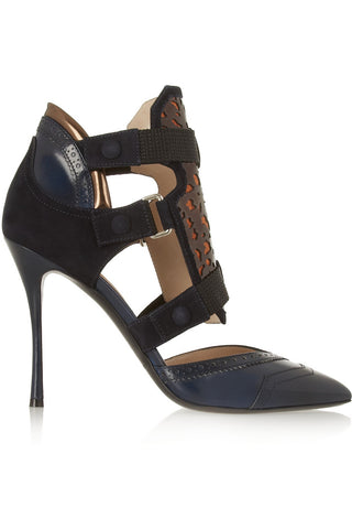 NICHOLAS KIRKWOOD x Peter Pilotto Navy Oxford Pumps Shoes $1,190 NEW