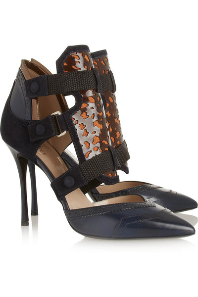 NICHOLAS KIRKWOOD x Peter Pilotto Navy Oxford Pumps Shoes $1,190 NEW