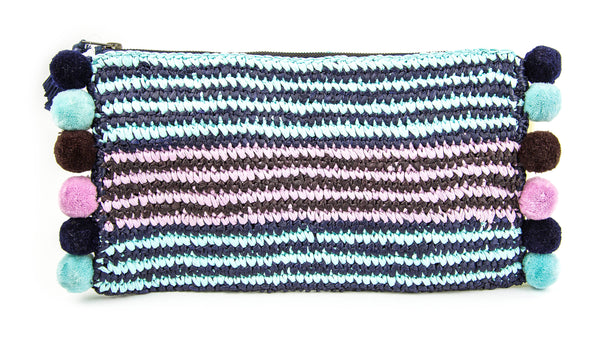 Roberta Roller Rabbit Hanai Silk Raffia Clutch One Size Multicolor