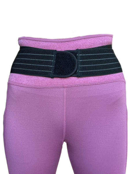 TOMMIE COPPER Women's Adjustable Strap Back Support Pro 24" Leggings, Mauve