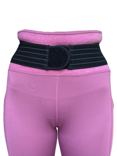 TOMMIE COPPER Women's Adjustable Strap Back Support Pro 19" Leggings, Mauve