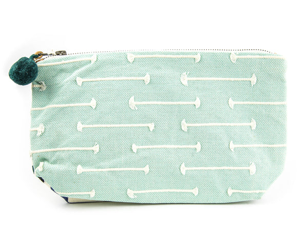 Roberta Roller Rabbit Women's Cotton Cristina Pouch One Size Mint