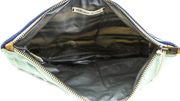 Roberta Roller Rabbit Women's Cotton Cristina Pouch One Size Mint