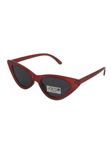 JOE'S JEANS Women's Red Cat Eye Polarized Sunglasses #JJ16056 One Size New