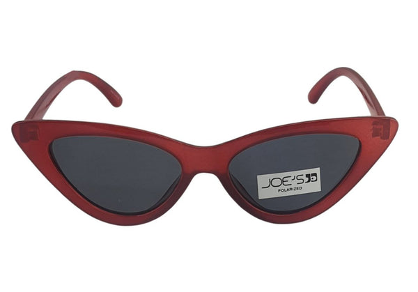 JOE'S JEANS Women's Red Cat Eye Polarized Sunglasses #JJ16056 One Size New