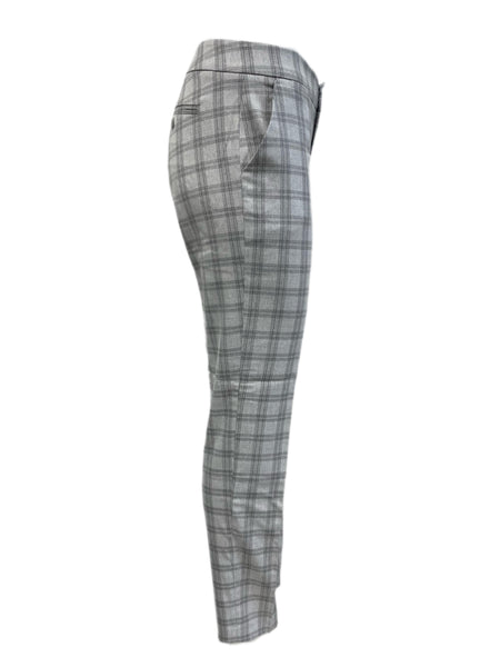 ECRU Women's Grey Plaid Mayfair Casual Pants #1668SS 2 NWT