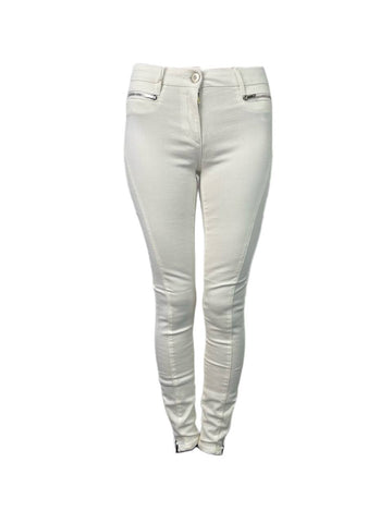 3X1 Women's White Mid Rise Crop Wrap Zip Jeans #168 26 NWT