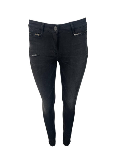 3X1 Women's Grey Zip Mid Rise Wrap Jeans #191 26 NWT