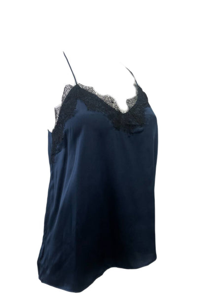 CAMI Women's Navy Casual Racer Top #196 XS NWT