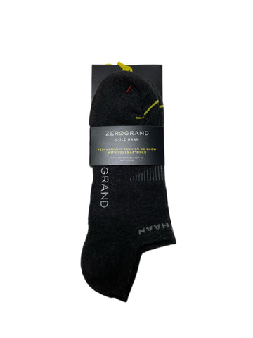 COLE HAAN Zerogrand Men's 1 Pair Gray No Show Socks Sz 7-12 NWT