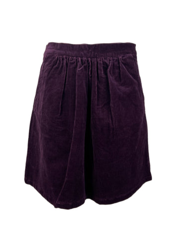 STEVEN ALAN Women's Ella Purple Corduroy Pleated Skirt NWT