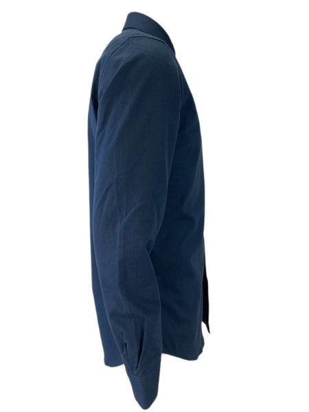 PATRIK ERVELL Men's Dark Navy Button Front Shirt #210L M NWT