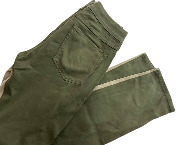 3X1 Women's Khaki Army Contrasy Mid Rise Jeans #203 NWT