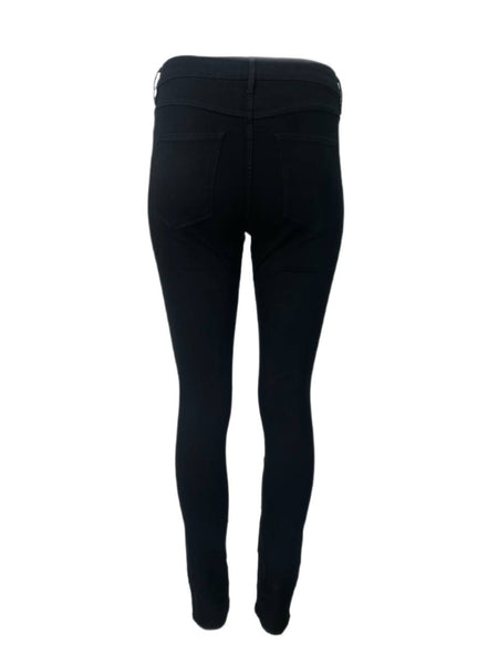 3X1 Women's Black Sateen Mid Rise Skinny Jeans #203 NWT