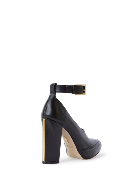 MAIYET Women's Cecile Leather Ankle Strap Heels $745 NEW