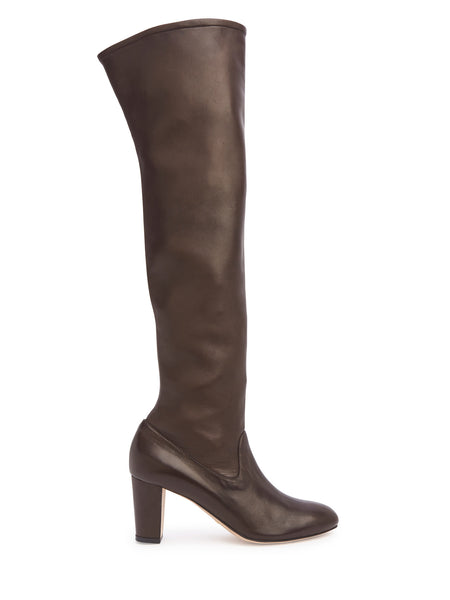MAIYET Women's Vivien Stretch Over the Knee Leather Boots $1,295 NEW