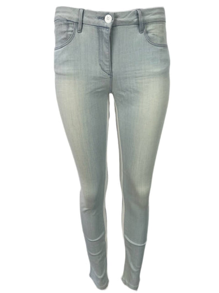 3X1 Women's Bleach White Skinny Mid Rise Contrast Jeans #221 NWT