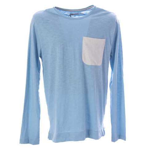 OLASUL Men's Blue Baha Long Sleeve T-Shirt $70 NEW
