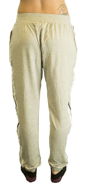 TEREZ Women's Grey Neutral Side Stripe Joggers #2524 Small NWT