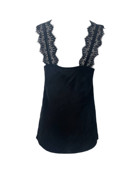 CAMI Women's Black Casual Sleeveless Top #282 XS NWT