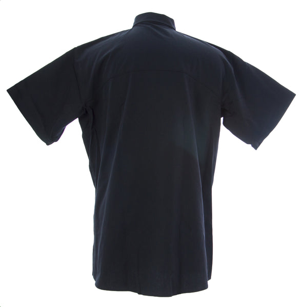 VERTX Men's Navy SS Coldblack Hidden Zip Uniform Shirt #SAM-2828SN $60 NEW