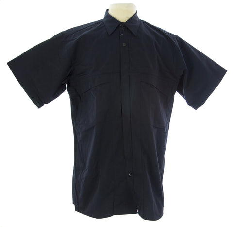 VERTX Men's Navy SS Coldblack Hidden Zip Uniform Shirt #SAM-2828SN $60 NEW