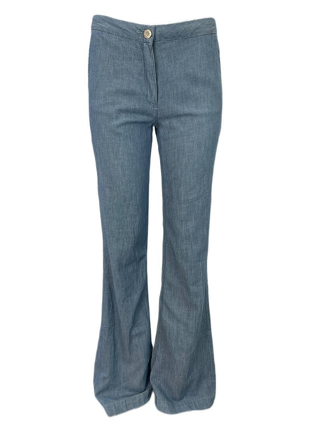 3X1 Women's Blue Wide Leg High Rise Pants #299 NWOTT