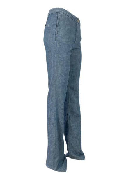 3X1 Women's Blue Wide Leg High Rise Pants #299 NWOTT