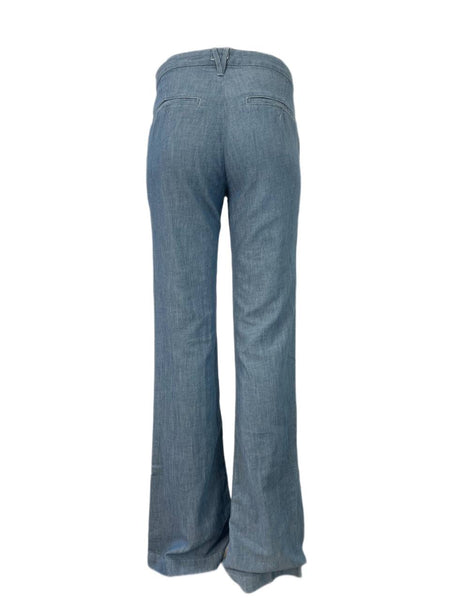 3X1 Women's Blue Wide Leg High Rise Pants #299 NWOTT