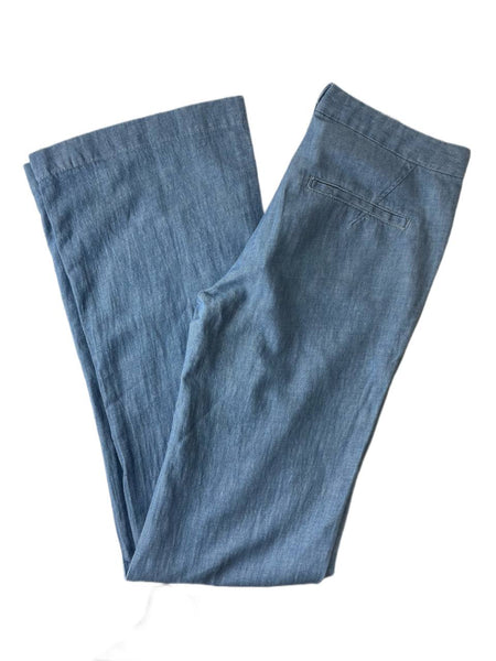 3X1 Women's Blue Wide Leg High Rise Pants #299 NWOTT