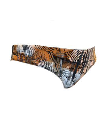 Max Mara Women's Brown 2Moena Pullover Bikini Bottom Size 6 NWT