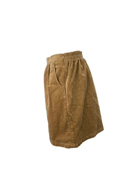 STEVEN ALAN Women's Brown Ella Corduroy Pencil Skirt NWT