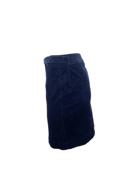 STEVEN ALAN Women's Blue Rio Corduroy Pencil Skirt NWT